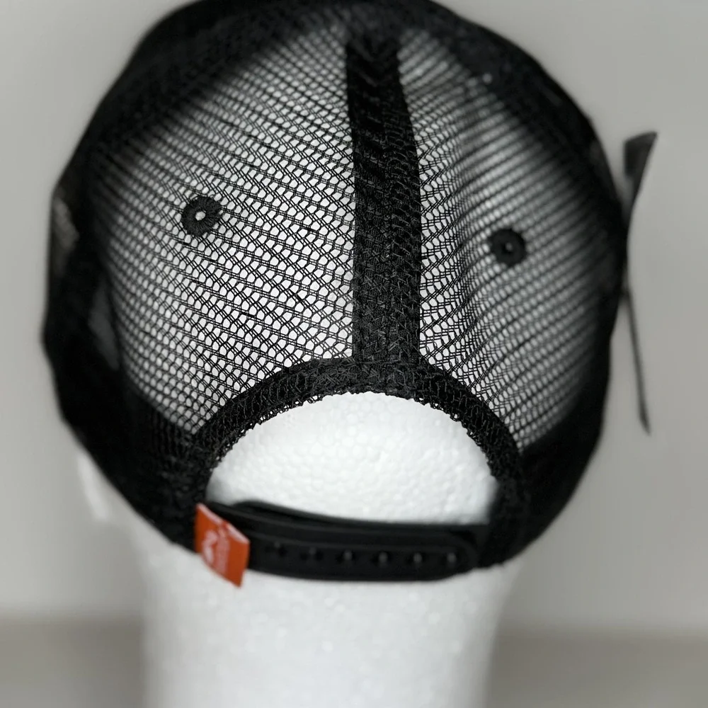 Traeger x Dickies Hat Cap Snap‎ Back Black Orange Trucker Mesh Patch BBQ Mens